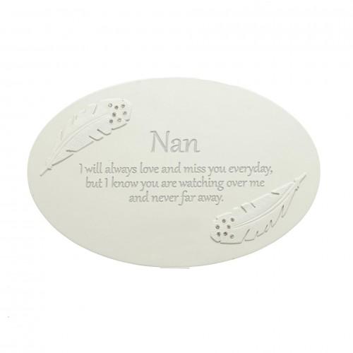 Thoughts of You Resin Memorial Plaque - Nan