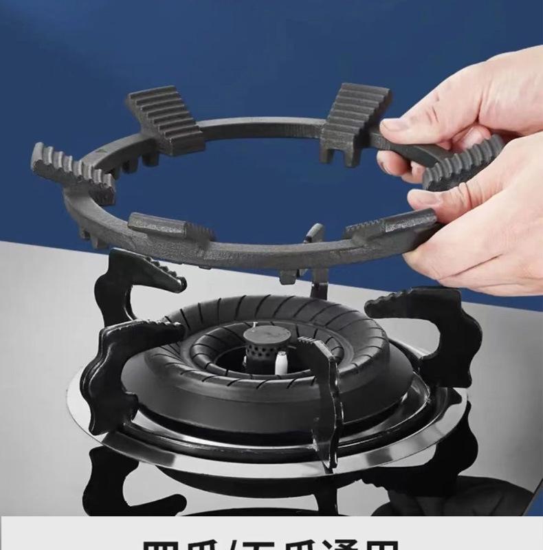 Универсальная нескользящая подставка под горячее для газовой плиты: Молочник и маленькая подставка для кастрюли с четырьмя или пятью зубцами.