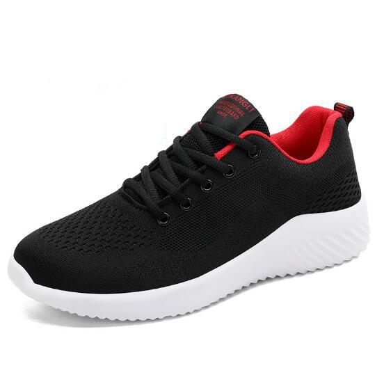Autumn Spring Plus Size Running Shoes Men's Casual Flying Sports Zapatillas Hombre Shoes Trendy Mesh Sneakers Men H543