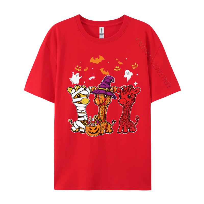 Giraffe Happy Halloween Costume Giraffe Tshirt Graphic Unisex Cotton Tee Tops High Quality 2024 T Shirt