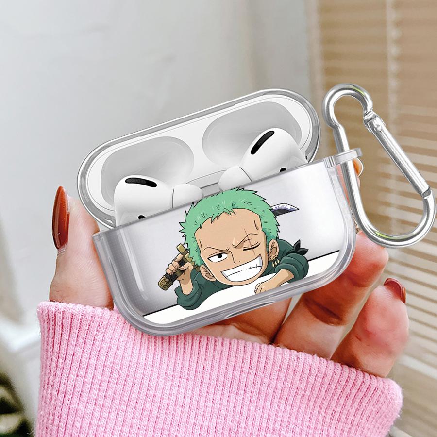 Прозрачные чехлы для наушников Чехол-обложка Для Airpods Pro3 4 Pro 1 2 3 Pro2 Ones P-Pieces Luffy Zoro