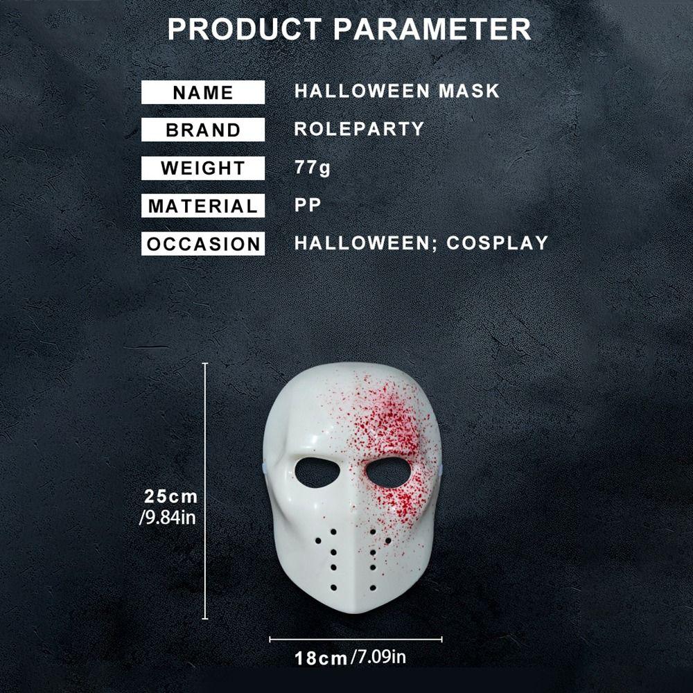 Party Mask Props Hockey Mask Cosplay Headwear Halloween Mask Creative Cosplay Mask Christmas