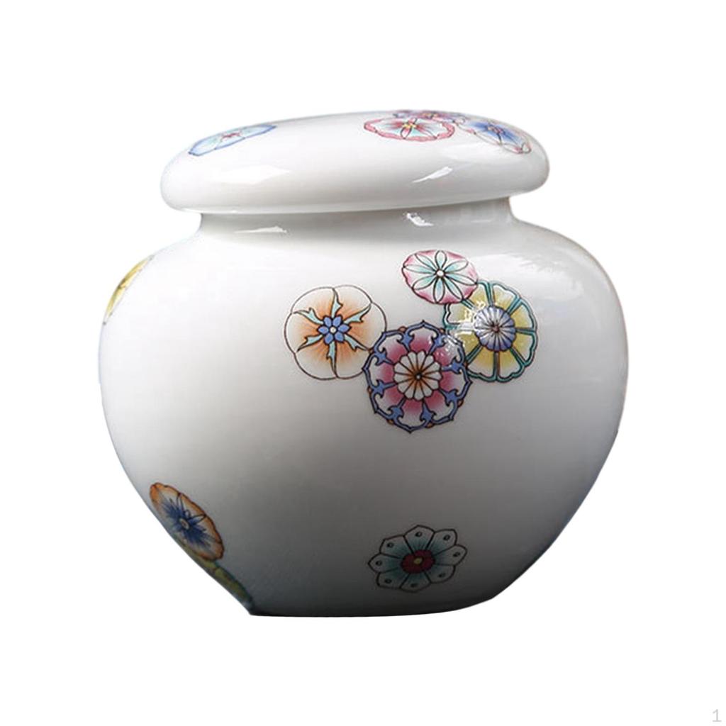 Керамическая ваза для цветов Фарфоровая банка для имбиря Декор для дома Витрина Китайский декоративный храм для