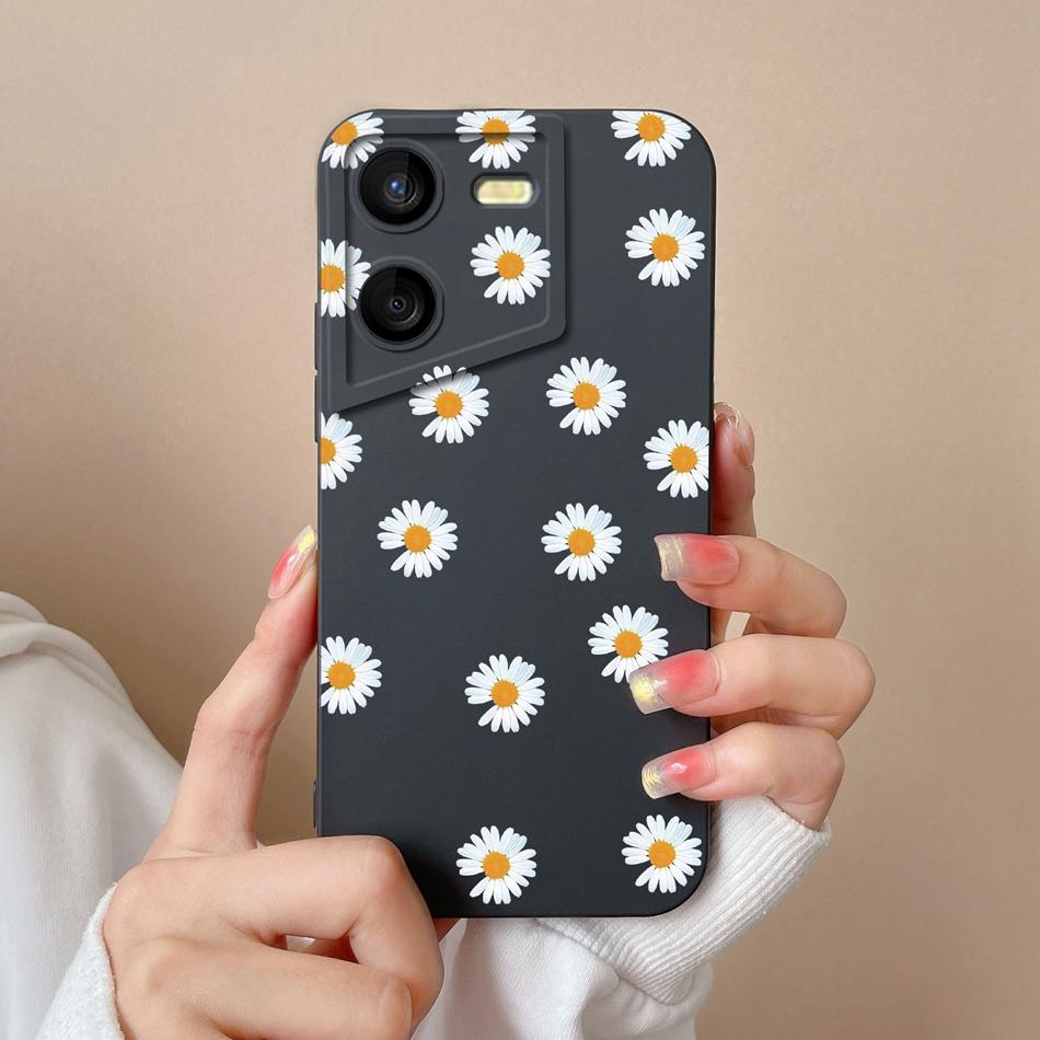 Чехол для Tecno Pova 5 Pro Цветочный Пилот Мягкий Жидкий Силикон Защита Объектива Камеры Защита от Падения Задняя Крышка для Tecno Pova5 Pro Capa