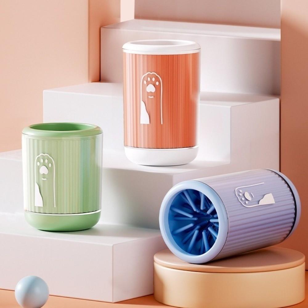 Автоматическая чашка-очиститель лап Мягкое устройство для чистки лап Товары для животных Чашка для мытья лап питомца Уход за питомцами