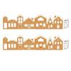 Christmas Window Display Gingerbread House Set Led Village Set with Gingerbread House for Farmhouse Christmas Decoration