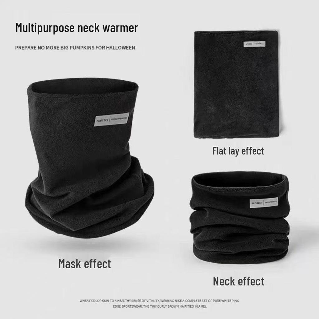 Зимний теплый флисовый бафф для шеи и ветрозащитная шапка для велоспорта и катания на лыжах на открытом воздухе