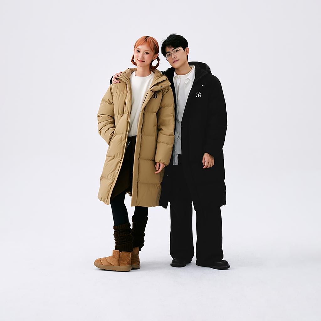 Новая Базовая Коллекция MLB Базовая Куртка Пуховик Boston Red Sox FW24 Унисекс Бежевый Желтый 3ADJB1846-43BGS