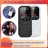 1.8 Inch Slim MP3 Player Bluetooth 5.4 Portable Walkman Compatible eBook Recording FM Radio Music Player Built-in Speaker