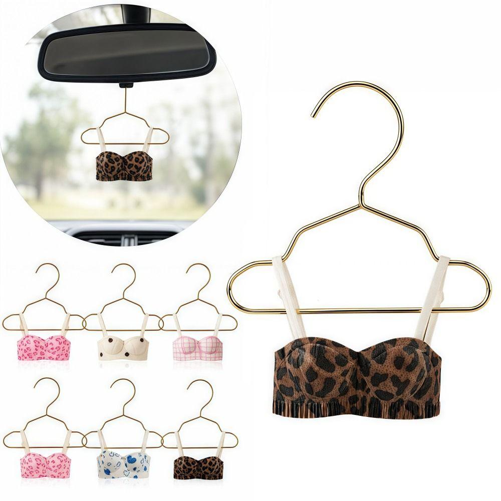 Underwear Shape Car Hanging Ornament Leopard Print Rearview Mirror Pendant  Vehicle Interior Decor
