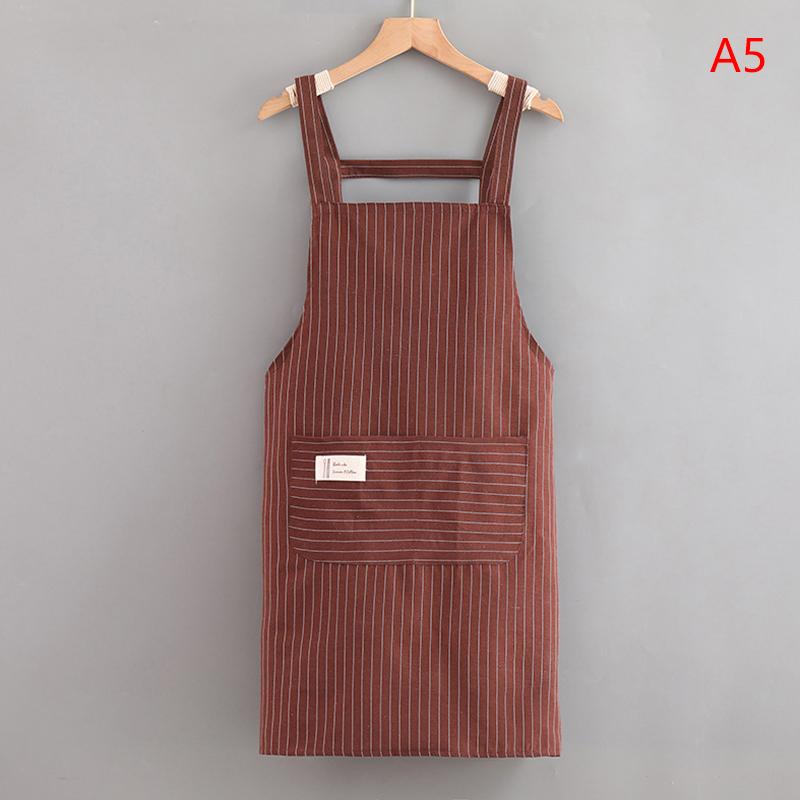 Oil Proof Kitchen Hanging Neck Cooking Sleeveless Apron Fashion Waiter Restaurant Server Workwear Breathable Catering Apron