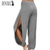 HNXC Женские модные повседневные брюки и капри с однотонным принтом