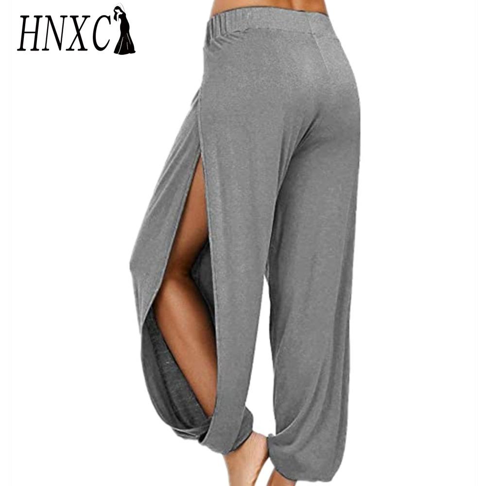 HNXC Женские модные повседневные брюки и капри с однотонным принтом