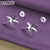 Серьги-морские звезды из стерлингового серебра 925 пробы, подарочные модные украшения