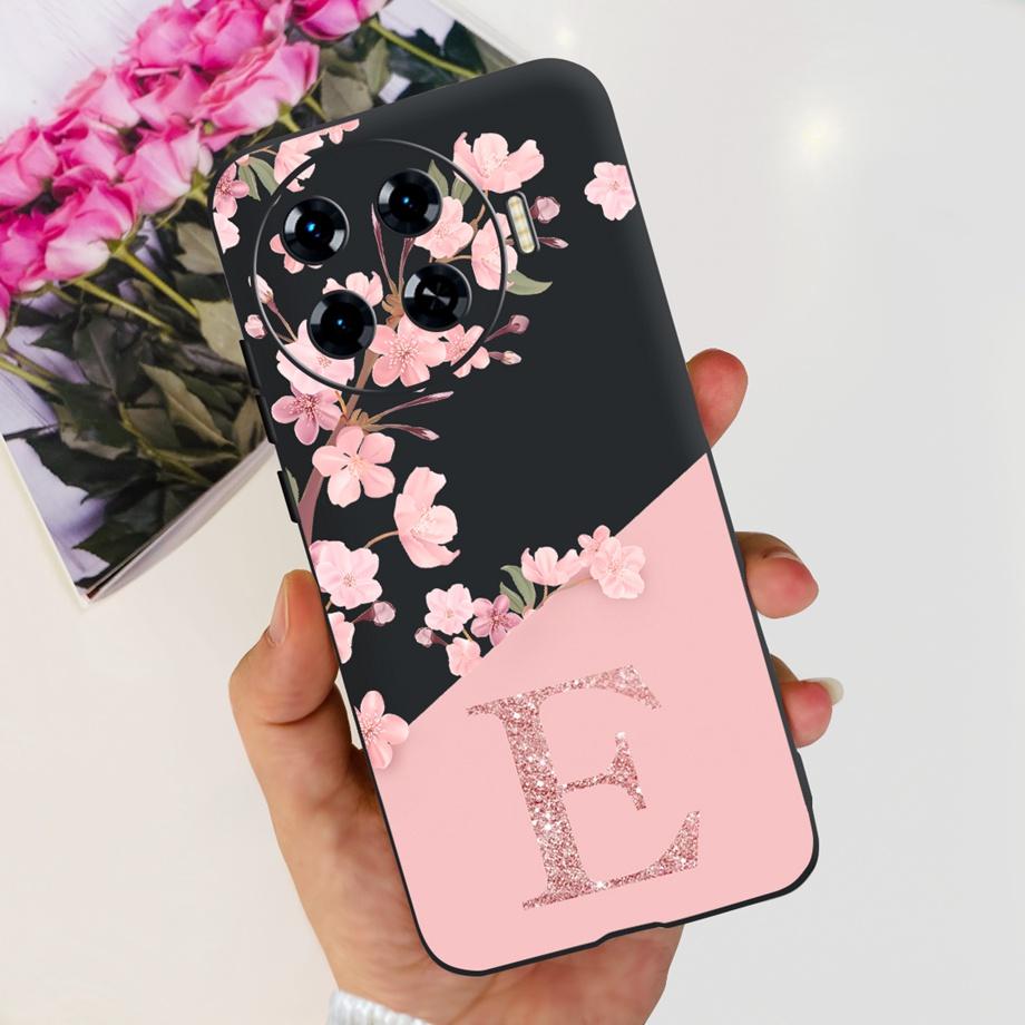 Чехол для Spark 20 Pro+ Мягкий Силиконовый Задний Чехол для Телефона Tecno Spark 20 Pro Plus KJ7 Чехол с Инициалами Буквенный Рисунок Funda Прозрачный