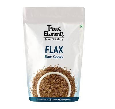 Необработанные семена Льна (250 г), Flax Raw Seeds,  True Elements