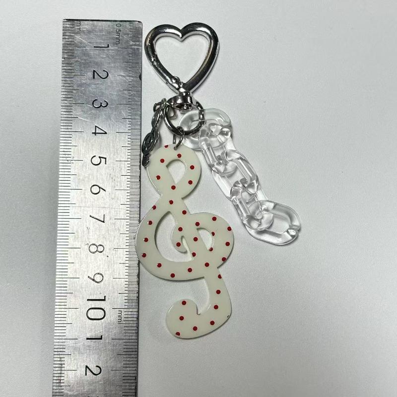 Креативный брелок в виде музыкальной ноты, милый винтажный брелок для девочек, подвеска для сумки, украшение, держатель для ключей, подарки