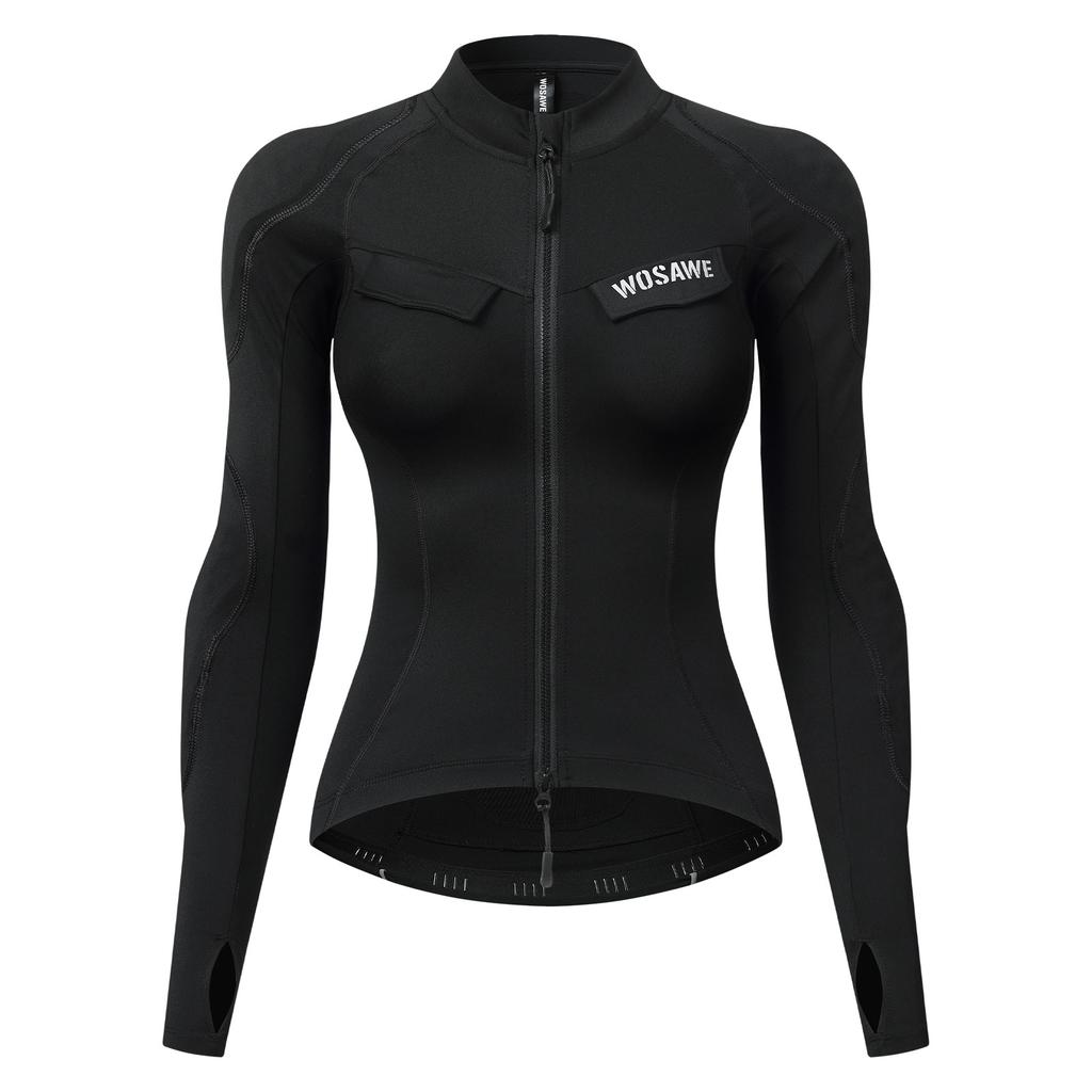 WOSAWE Summer Motorcycle Style Jacket Slim fit Women Motorcycle Shirt with Back Pads Elbow protector Summer Sport Bike Gear