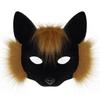 Plush Fox Cat Mask Trendy Animal Half Face Masks Costumes Prop for Halloween Christmas Masquerade Party Cosplay Props