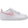 Nike Air Force 1 Abrasion Resistant Low Top Kids' Skateboarding Shoes White/Soft Pink Teenagers Sneakers CT3839-115