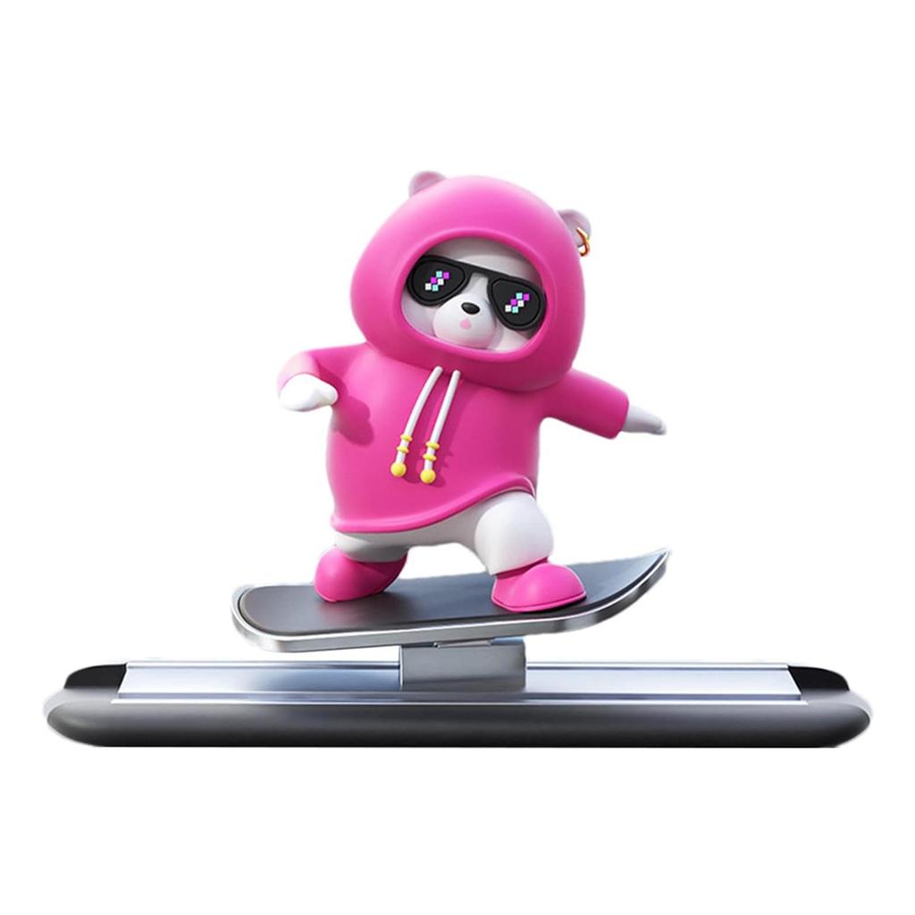 Украшения для приборной панели автомобиля Украшение центрального экрана Украшения для скейтборда с изображением медведя Милый мультяшный автомобиль Украшение интерьера