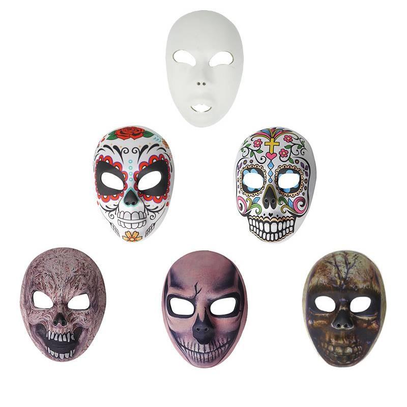 Halloween Costume Mask Material With Spooky Skull Designs For Costume Events And Stage Shows
