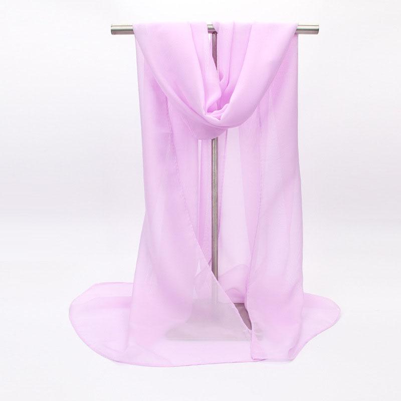 Silk Scarf For Women In Summer Fashionable Shawl Thin And Versatile Spring And Autumn Sand Scarf Long Chiffon Small Strip Scarf