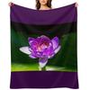 Пурпурная водяная лилия Плед Туристический Роскошный Дизайнерский Диванный Квилт Одеяло