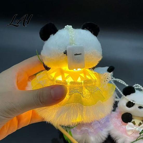 Hanfu Photo Prop Mid Autumn Panda Bamboo Glowing Lantern Handheld Chinese Style Festival Decor Cute Animal Light for Night Kids Traditional