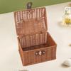 Storage Basket Handwoven Suitcase Cosmetic Creative Organizer Home Decor for Living Room Dorm