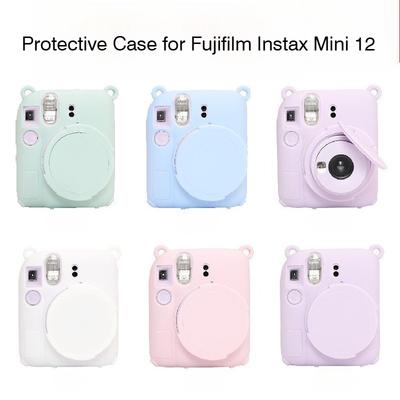 Силиконовый защитный чехол для камеры Fujifilm Instax Mini 12 Мягкий чехол Сумка для камеры для камеры instax Mini 12
