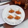 Bagel Simulated Food Key Chain Keyring Croissant Bag Accessory  Backpack Decor
