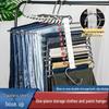 Stainless Steel Multi-Layer Folding Pants Hanger with Clips - Magic Storage Rack for Wardrobe
