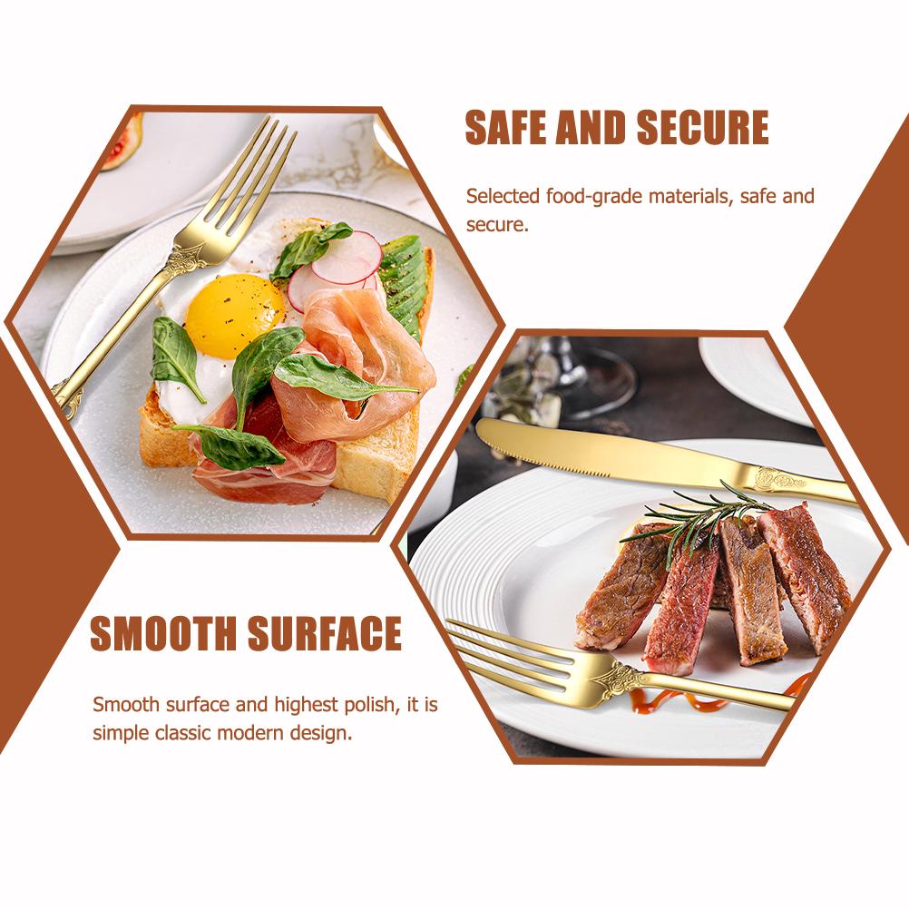 Набор столовых приборов в западном стиле Посуда для дома Посуда многоразового использования Столовые приборы из нержавеющей стали Еда для вечеринки