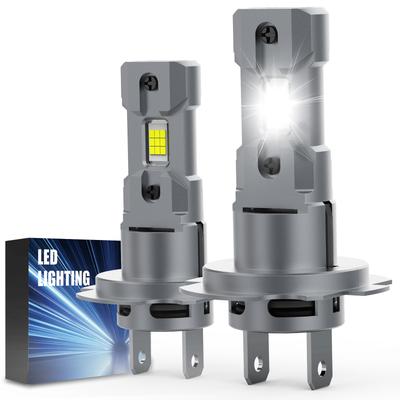 2 шт. Светодиодные лампы H7 для фар на 500% ярче Беспроводные лампы для фар, 20000 лм Мини-лампы для фар Безвентиляторный комплект автомобильных ламп Дальний/Ближний свет