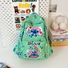 Stitch Pattern Cartoon Kids Backpack With Lightweight Nylon For School Education