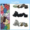 Улица Сезам Kaws Cos Кукла-переноска, Аниме Тренд Фигурка Оптом 17см, Материал ПВХ, Серый