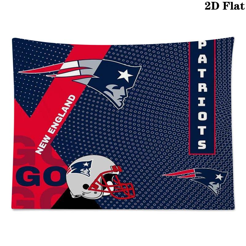New England Patriots Wall Tapestry Aesthetic Wall Hanging Printed Fabric Blanket Decorative Tapestries for Bedroom Living Room Home Decor