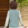Hodo Mid-Aged Women's Floral Long-Sleeve Base Layer Top