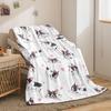 1 piece of double-sided flannel dog blanket, digital printed sofa air conditioning cover blanket for sausages, dogs, and dogs