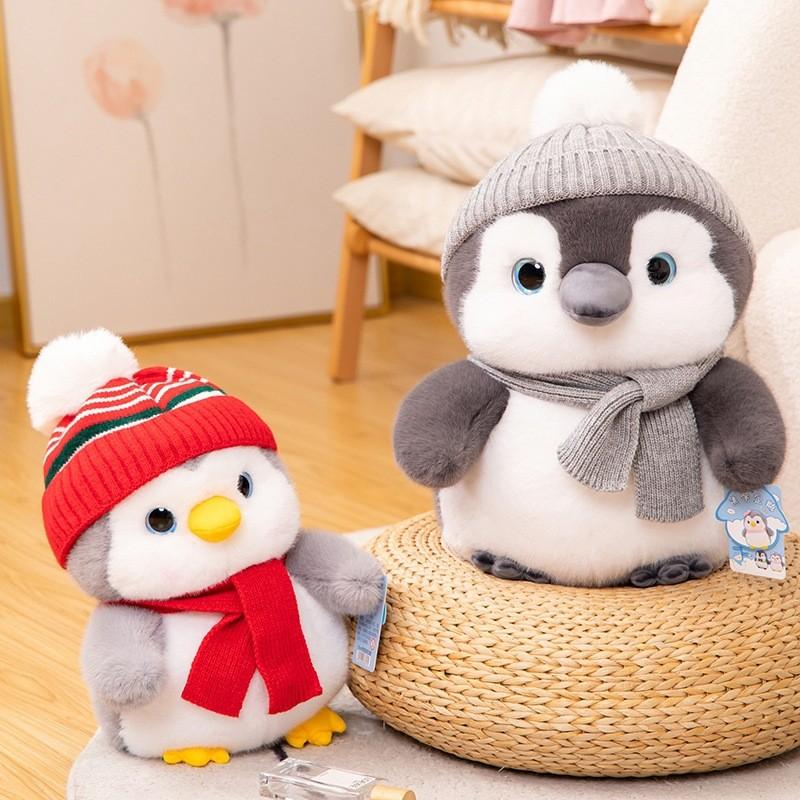 Penguin Plush Toy Cartoon Animal Stuffed Doll Gift Collectibles Cushion Room