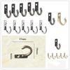 10 Pcs Retro Key Holder Shelf Storage Wall Door Metal Antique Hooks Coat Hanger Single Prong Hook