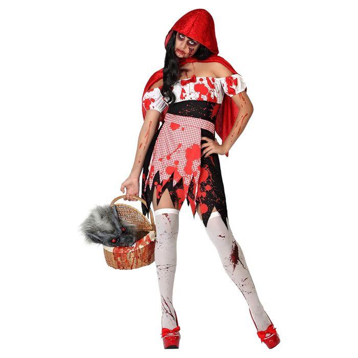 Déguisement Chaperon Rouge Ensanglanté - Femme - ATOSA - Robe et cape - Halloween