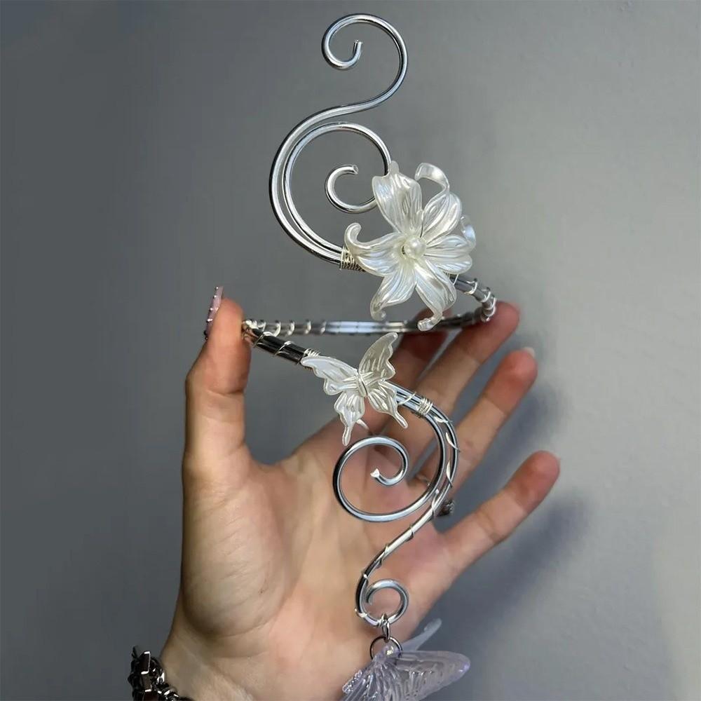 Butterfly Arm Cuff Hollow Out Armband Exotic Style Arm Bangle Bridal