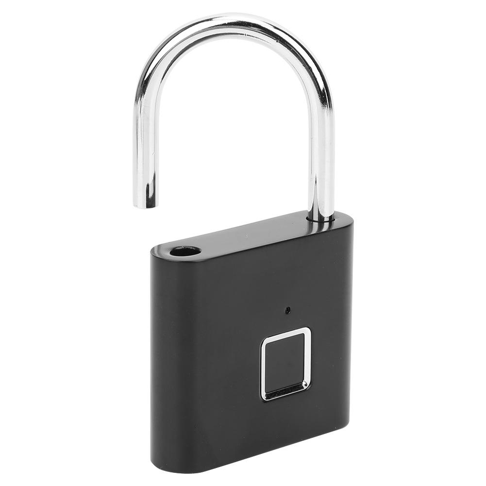 Умный замок с отпечатком пальца USB Перезаряжаемый Светодиодный замок безопасности для рюкзака Багажа Шкафчика