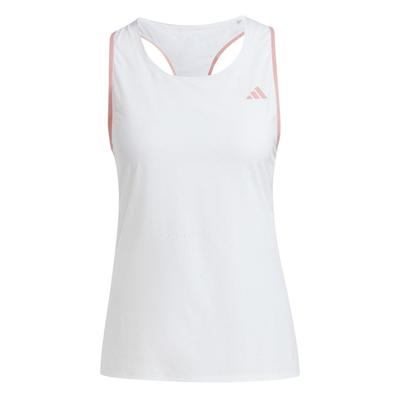 Майка для бега Adidas, Adizero Tank, женская, HBM10, белая (IY5080), Размер L