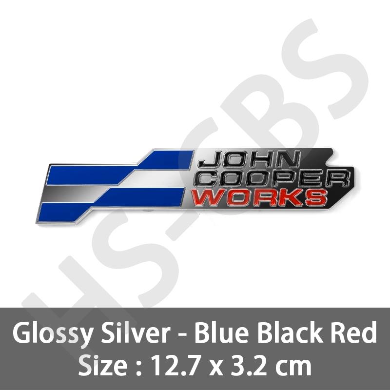 3D Metal Car Stickers John Cooper Works Emblem JCW Rear Trunk Badge Decal For J01 U25 F57 R53 R55 R56 R58 Car Styling Logo