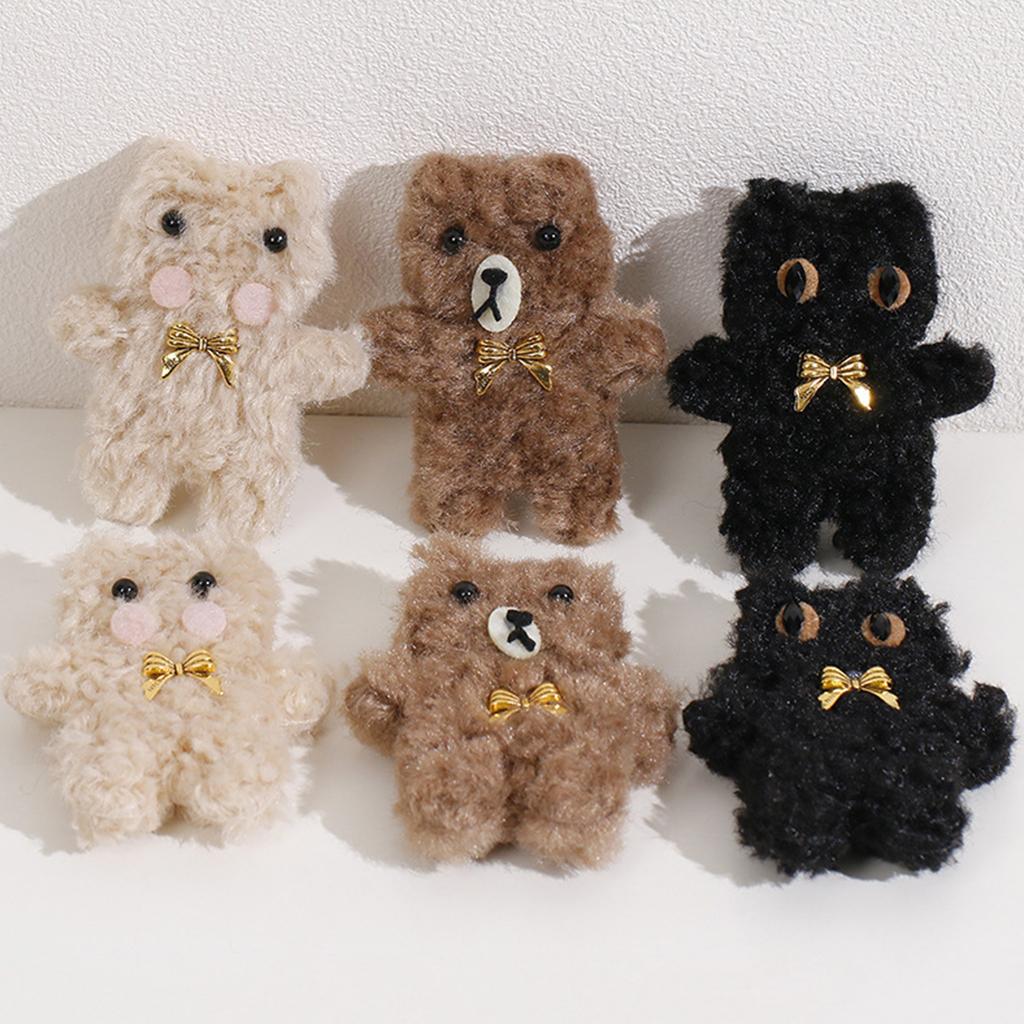 Милая мультяшная брошь-медведь Аксессуары для детской одежды и сумок Универсальный головной убор в виде медведя Украшение для сумки и одежды
