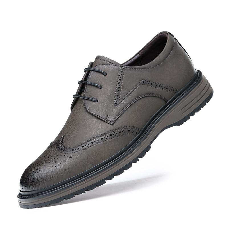 Новые модные мужские туфли-оксфорды ручной работы, нескользящие кожаные туфли-броги, классические деловые туфли для свиданий, туфли для официальных вечеринок