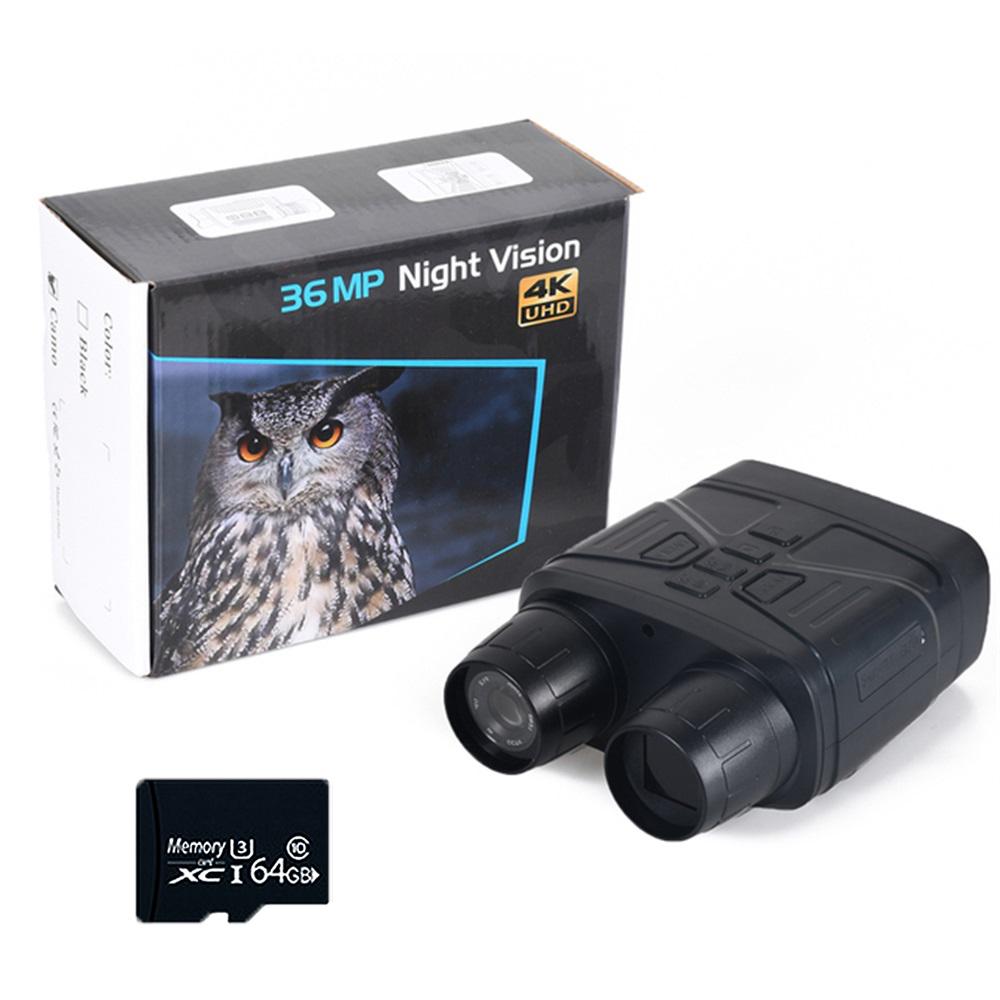 Nv4000 4k Uhd 36mp 400 м инфракрасный бинокль ночного видения портативный мини-телескоп камера 5x цифровой зум для охоты и кемпинга